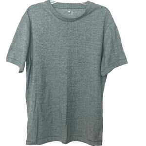 GAP SHORT SLEEVE ROUND NECK PULL-OVER T-SHIRT, WOMENS, L, HEATHER GREY, CASUAL